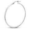 40MM Classic Hoop Earrings In Sterling Silver Image-4