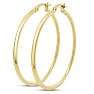40MM Classic Hoop Earrings In 14 Karat Yellow Gold Over Sterling Silver Image-2