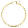 40MM Classic Hoop Earrings In 14 Karat Yellow Gold Over Sterling Silver Image-3