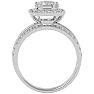 2 1/2 Carat Emerald Cut Diamond Bridal Set In 14 Karat White Gold Image-3