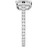 2 Carat Emerald Cut Diamond Engagement Ring In 14 Karat White Gold Image-4