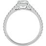 2 Carat Emerald Cut Diamond Engagement Ring In 14 Karat White Gold Image-3