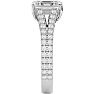 2 Carat Emerald Cut Diamond Engagement Ring In 14 Karat White Gold Image-4