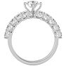 2 1/2 Carat Round Shape Diamond Bridal Set In 14 Karat White Gold Image-3