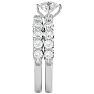 2 1/2 Carat Round Shape Diamond Bridal Set In 14 Karat White Gold Image-4