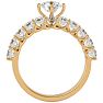 2 1/2 Carat Round Shape Diamond Bridal Set In 14 Karat Yellow Gold Image-3
