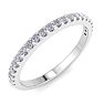 1/3 Carat Diamond Band In 14 Karat White Gold Image-2