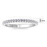 1/3 Carat Diamond Band In 14 Karat White Gold Image-5