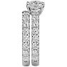 3 1/2 Carat Round Diamond Bridal Set In 14 Karat White Gold Image-5