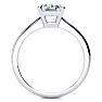 2 Carat GIA Certified Emerald Cut Diamond Solitaire Ring In Platinum Image-3