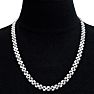 1/4 Carat Diamond Collar Necklace In Platinum Overlay, 16 Inches.  One Time Closeout Deal! Image-5