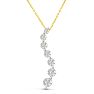 1/2ct Journey Diamond Pendant in 14k Yellow Gold Image-1