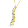 1/2ct Journey Diamond Pendant in 14k Yellow Gold Image-2