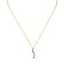 1/2ct Journey Diamond Pendant in 14k Yellow Gold Image-3