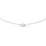 1/4 Carat Diamond Cross Necklace In White Gold, 18 Inches Image-4