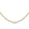 Graduated 5 Carat Diamond Tennis Necklace In 14 Karat Yellow Gold, 16 Inches Image-2