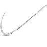 Graduated 5 1/2 Carat Diamond Tennis Necklace In 14 Karat White Gold, 18 Inches Image-3
