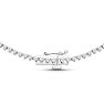 Graduated 5 1/2 Carat Diamond Tennis Necklace In 14 Karat White Gold, 18 Inches Image-4