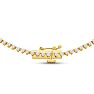 Graduated 5 1/2 Carat Diamond Tennis Necklace In 14 Karat Yellow Gold, 18 Inches Image-4