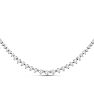 Graduated 6 1/2 Carat Diamond Tennis Necklace In 14 Karat White Gold, 22 Inches Image-2