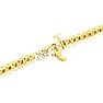 2.40 Carat Diamond Mens Tennis bracelet In 14 Karat Yellow Gold, 8 1/2 Inches Image-3