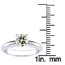 1.25 Carat Natural Diamond Solitaire Engagement Ring In 14K White Gold. Incredible Deal On A Diamond Much Bigger Than 1 Carat Image-4