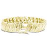 1 Carat Diamond Wave Bracelet With Yellow Gold Overlay, 7 Inches. Sold Out In 1 Day And Finally Back In Stock! Image-2