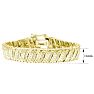 1 Carat Diamond Wave Bracelet With Yellow Gold Overlay, 7 Inches. Sold Out In 1 Day And Finally Back In Stock! Image-4