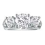 3 3/4ct Three Diamond Ring in 14k White Gold Image-1