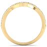 1/2 Carat Diamond Wedding Band Ring in 14 Karat Yellow Gold Image-4