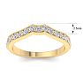 1/2 Carat Diamond Wedding Band Ring in 14 Karat Yellow Gold Image-5