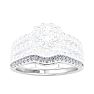 1/5 Carat Diamond Wedding Band In 14 Karat White Gold Image-1