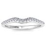 1/5 Carat Diamond Wedding Band In 14 Karat White Gold Image-2