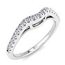 1/5 Carat Diamond Wedding Band In 14 Karat White Gold Image-3