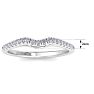 1/5 Carat Diamond Wedding Band In 14 Karat White Gold Image-6
