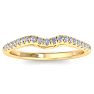 1/5 Carat Diamond Wedding Band In 14 Karat Yellow Gold Image-2