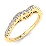 1/5 Carat Diamond Wedding Band In 14 Karat Yellow Gold Image-3