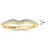 1/5 Carat Diamond Wedding Band In 14 Karat Yellow Gold Image-6