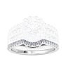 1/4 Carat Diamond Wedding Band In 14 Karat White Gold Image-1