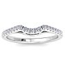1/4 Carat Diamond Wedding Band In 14 Karat White Gold Image-2