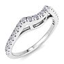 1/4 Carat Diamond Wedding Band In 14 Karat White Gold Image-3