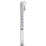 1/4 Carat Diamond Wedding Band In 14 Karat White Gold Image-5