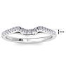 1/4 Carat Diamond Wedding Band In 14 Karat White Gold Image-6