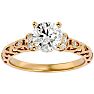 1 3/4 Carat Vintage Diamond Engagement Ring In 14 Karat Yellow Gold Image-1