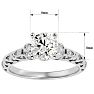 2 1/4 Carat Vintage Diamond Engagement Ring In 14 Karat White Gold Image-5