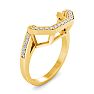1/5 Carat Matching Diamond Wedding band In 14 Karat Yellow Gold Image-3
