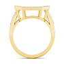 1/5 Carat Matching Diamond Wedding band In 14 Karat Yellow Gold Image-4