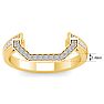 1/5 Carat Matching Diamond Wedding band In 14 Karat Yellow Gold Image-7