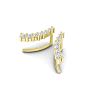 1/5ct Diamond Ear Climbers In 14K Yellow Gold Image-1