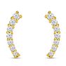 1/2ct Diamond Ear Climbers In 14K Yellow Gold Image-2